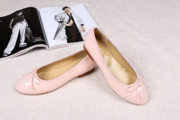 CHANEL Shallow mouth flat shoes Women--107